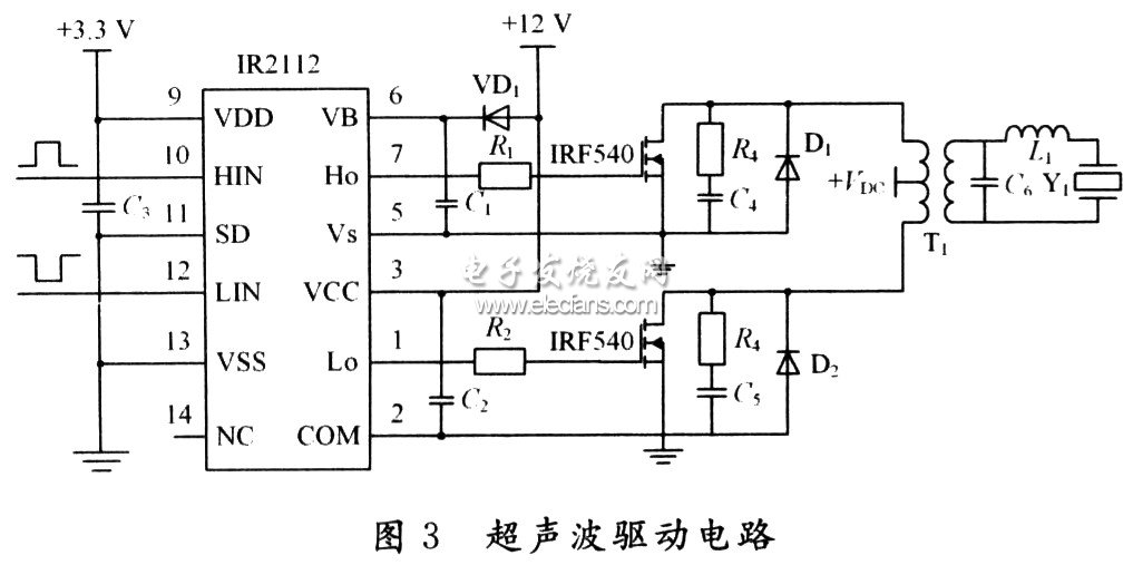 低頻超聲透皮儀中的超聲波驅(qū)動電路