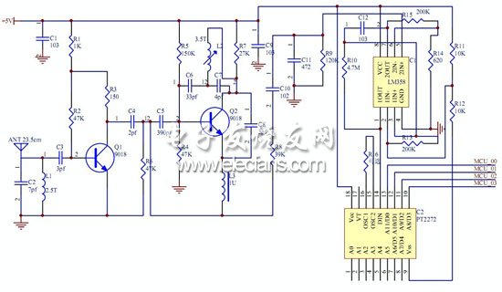 無(wú)線接收模塊電路圖