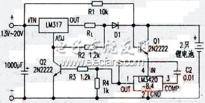 鋰電池快速自動(dòng)充電器電路圖