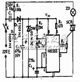 保護視力定時燈電路