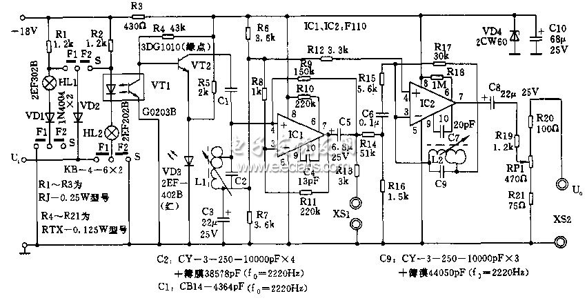 發(fā)鈴信號發(fā)生器原理圖