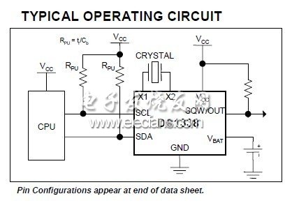 DS1338串行實(shí)時(shí)時(shí)鐘