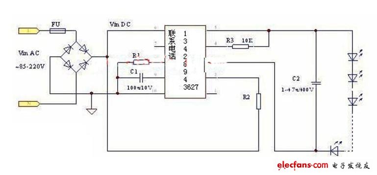 基于可控硅的LED驅動電路