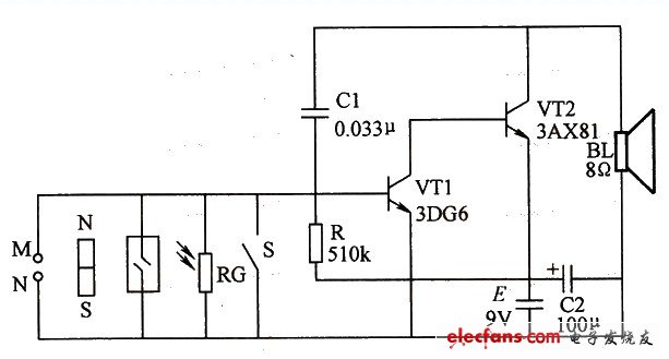 多功能電子報警器電路