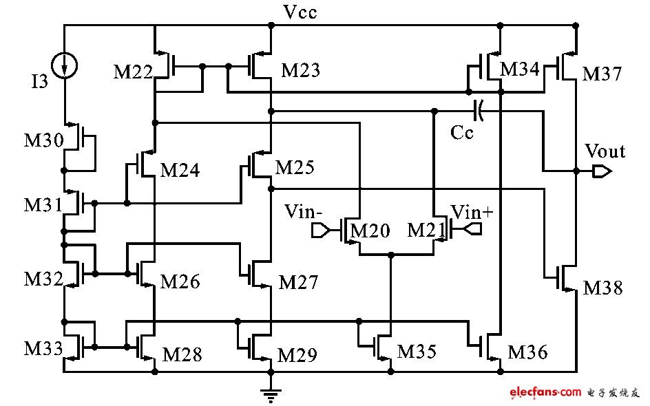 圖4  運放實現(xiàn)電路
