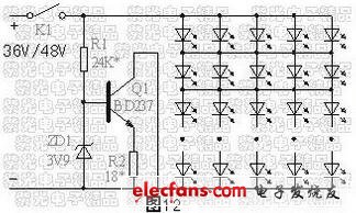 采用普通分立元件的電動(dòng)車恒流照明燈電路