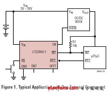 按鍵開關(guān)控制器簡化系統(tǒng)設(shè)計(jì)