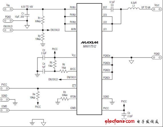 MAX17512高速,恒定接通時(shí)間谷值電流調(diào)節(jié)器