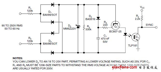 零交越檢測(cè)器電路