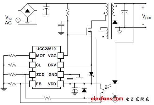 圖2 級聯(lián)與MOSFET連接 的控制器大大降低了啟動電阻損耗