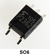 能確保在125度的溫度下進(jìn)行操作，3.3V/5V驅(qū)動高速邏輯IC耦合器產(chǎn)品照片: TLP2362.