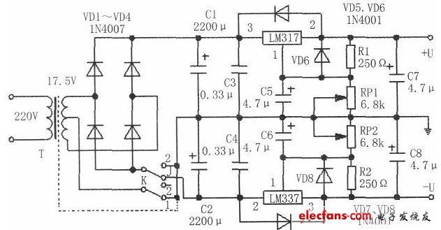 兩用可變直流穩(wěn)壓電源電路制作