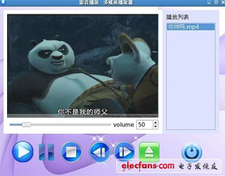 圖5 播放器模塊實驗結(jié)果圖