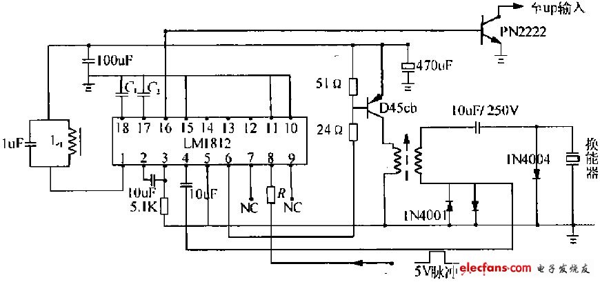 LMISI2構(gòu)成的超聲波換能器驅(qū)動(dòng)和接收電路