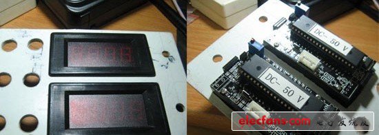 在開(kāi)數(shù)顯電壓表頭的孔的時(shí)候，因?yàn)楸眍^兩側(cè)還有卡子