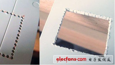 先測(cè)量出插座的長(zhǎng)寬，然后用油性筆畫出輪廓