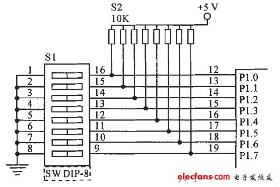 無線病房呼叫器分機號碼設(shè)定電路