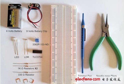 收集零件和工具