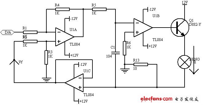 圖4 LED 驅(qū)動(dòng)電路圖