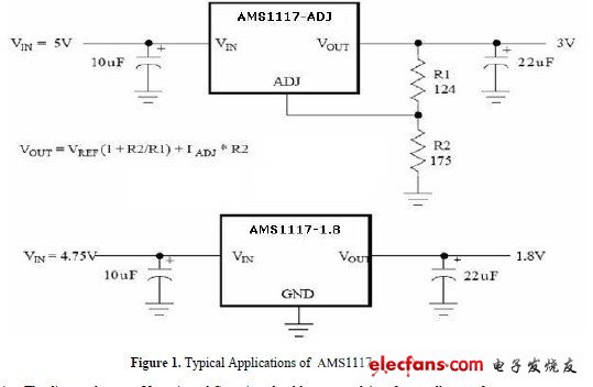 ams1117應(yīng)用電路