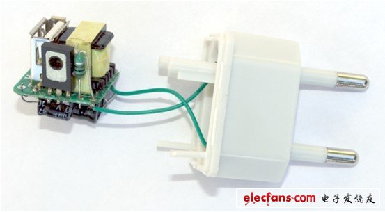 這個(gè)電源本身小于一立方英寸。以下的圖片展示其主要元器件
