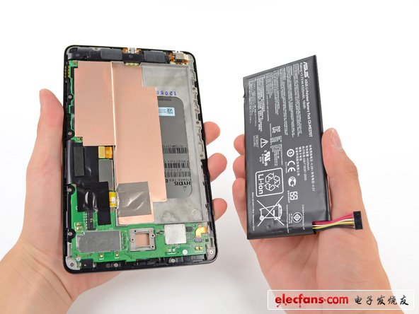 從上圖也可以看出，谷歌Nexus 7強(qiáng)大的4326 mAh， 16 Wh電池，在LTE環(huán)境下最大續(xù)航能力達(dá)到9:37小時(shí)