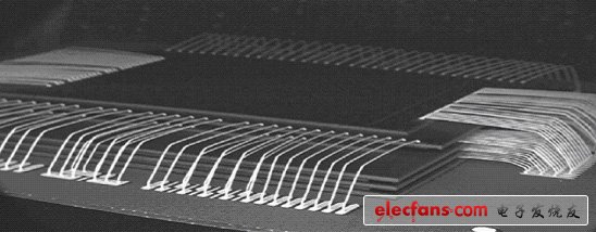 圖1、用不同SOC及其配置芯片5層綁定的SIP實(shí)物像片