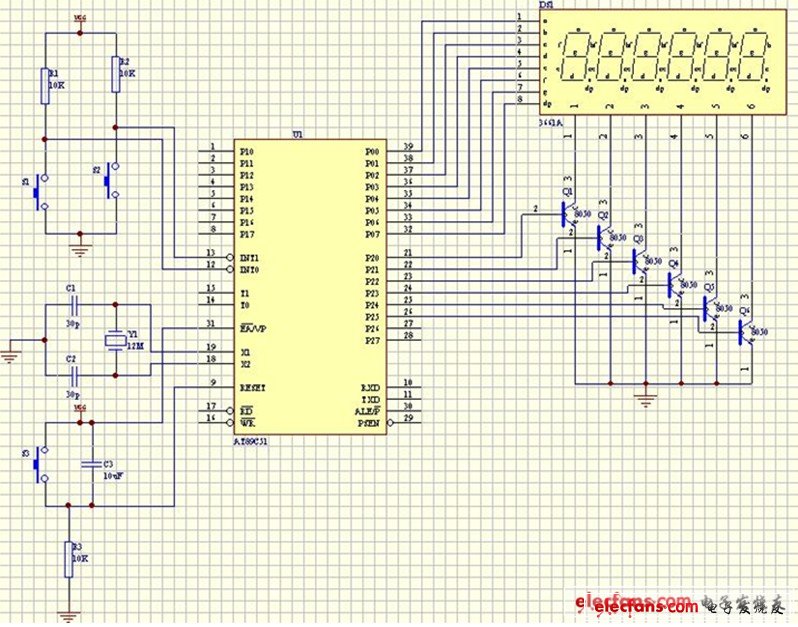 數(shù)字時鐘設(shè)計原理電路圖