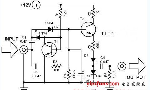 音頻自動(dòng)壓縮電路圖