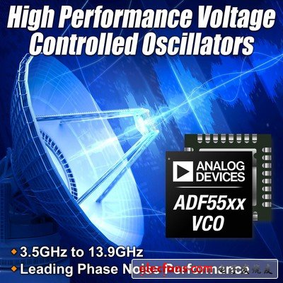 右鍵單擊此處可下載圖片。為了幫助保護您的隱私， Outlook 禁止從 Internet 自動下載該圖片。
ADI發(fā)布全新高性能電壓控制振蕩器系列