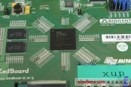 　核心ZYNQ XC7Z020CLG484，第一眼看著像八卦陣