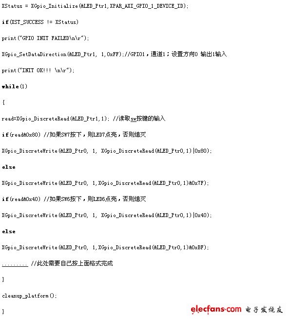 根據(jù)PL的配置來進(jìn)行PS部分的編程