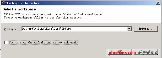 在SDK目錄下建立sw文件夾，作為workspace