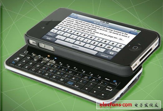 藍牙側(cè)滑iPhone鍵盤外殼