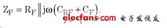 ZF 為反饋網(wǎng)絡(luò)阻抗，即：