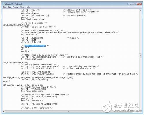圖8. dispatch.s代碼