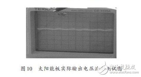 太陽(yáng)能板實(shí)際輸出電壓波形測(cè)試圖