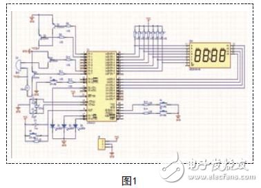 本系統(tǒng)采用的是AT89C51，小電子產(chǎn)品用51，硬件設(shè)計(jì)電路如圖1所示。