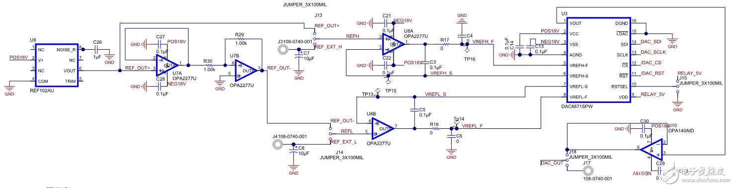 高電壓(36V)、高電流(1A)電源的參考設(shè)計(jì)電路圖
