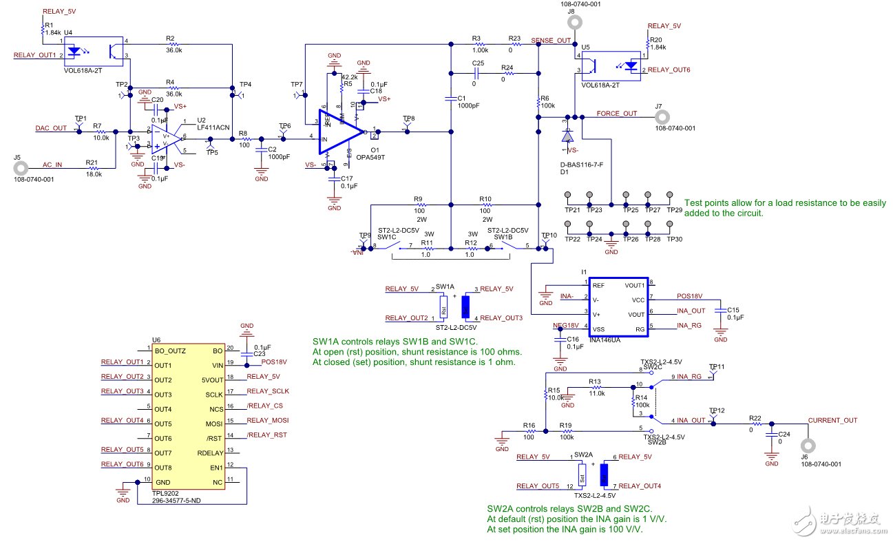 高電壓(36V)、高電流(1A)電源的參考設(shè)計(jì)電路圖