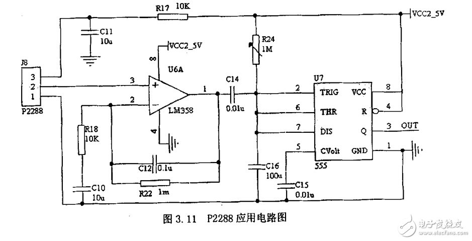 人體接近監(jiān)測(cè)--P2288應(yīng)用電路圖