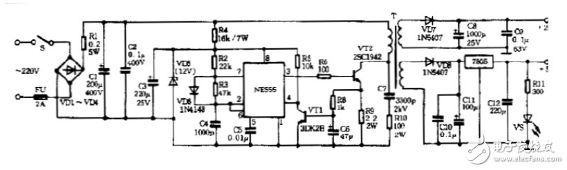 直流低壓穩(wěn)壓電源電子線路設(shè)計(jì)原理圖