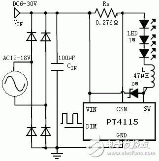 高效率高精度LED控制驅(qū)動電路設(shè)計圖