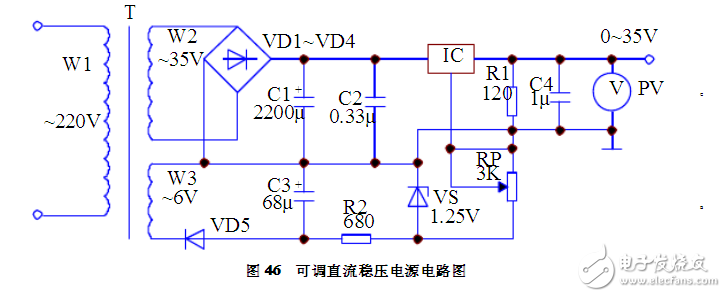 可調直流穩(wěn)壓電源電路模塊設計