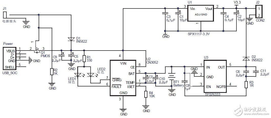 電路圖天天讀(23):便攜式設(shè)備充電電源電路設(shè)計(jì)