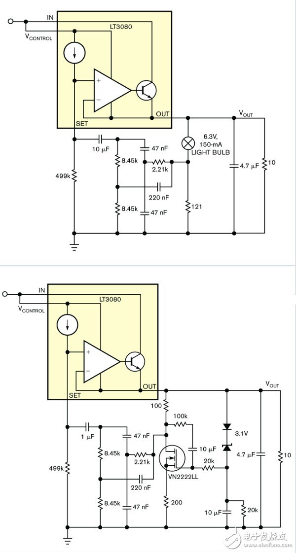 用作直流偏置交流源的雙T型功率振蕩電路設(shè)計