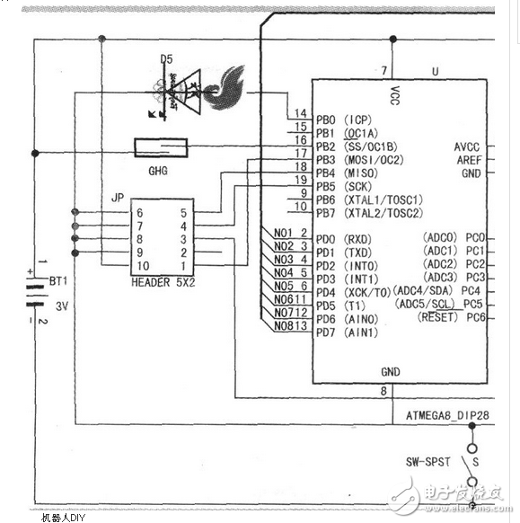 接力競賽機器人系統(tǒng)電路設(shè)計