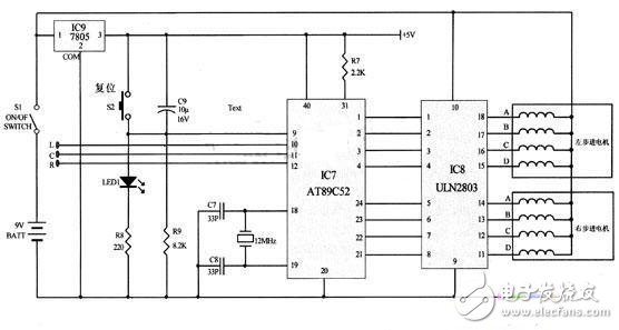 基于AT89C52自動追蹤紅外線源機(jī)器人電路設(shè)計