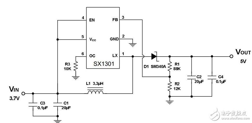采用SX1301藍(lán)牙音箱硬件電路設(shè)計(jì)