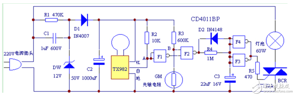 微波感應(yīng)人體傳感器的典型應(yīng)用電路設(shè)計(jì)